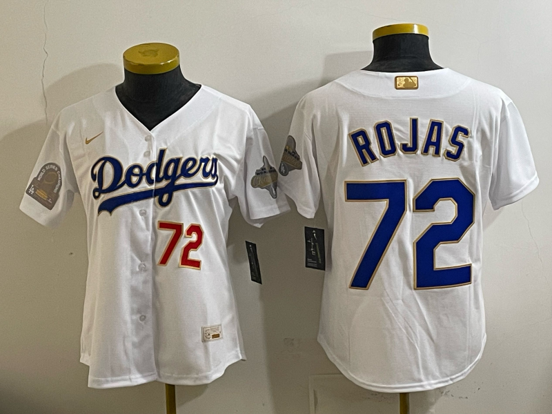 youth Los Angeles Dodgers #72 Rojas white Game 2026 Nike MLB Jersey 0419202->youth mlb jersey->Youth Jersey
